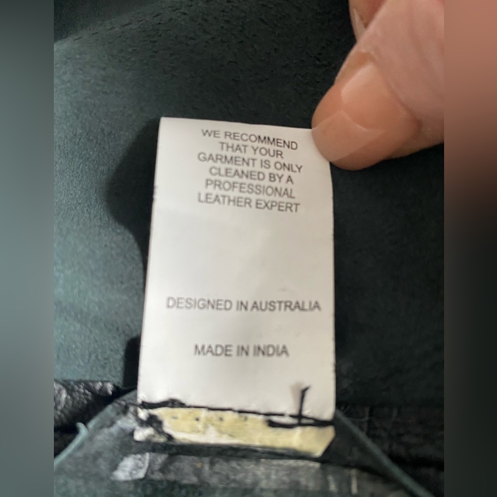 NWOT Mesop cropped black leather jacket - Picture 8 of 8